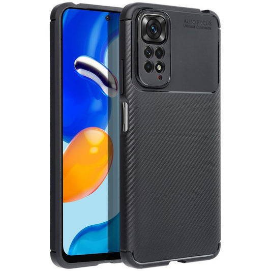 Θήκη για Xiaomi Poco C65 / Redmi 13C, OEM, Carbon Premium, Μαύρη