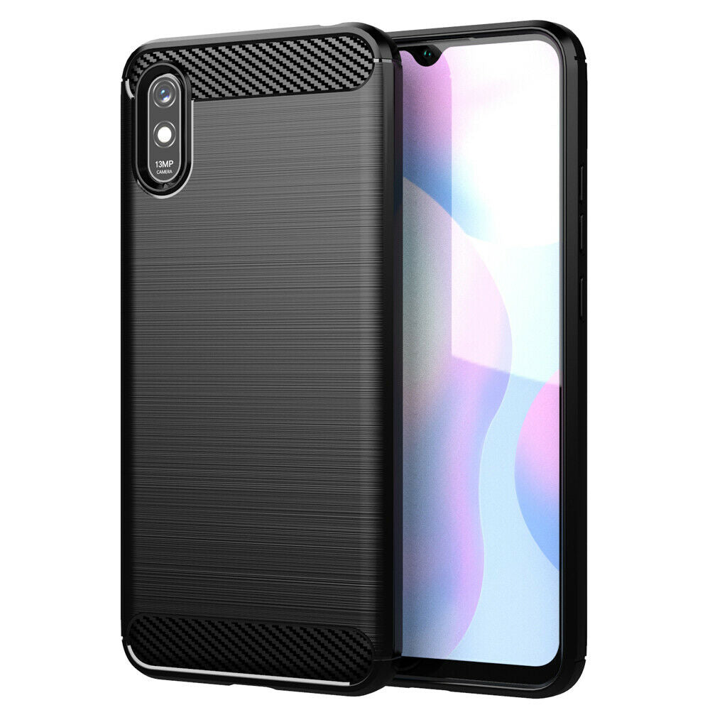 Θήκη για Xiaomi Redmi 9AT / 9A, Techsuit, Carbon, Μαύρο
