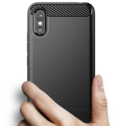 Θήκη για Xiaomi Redmi 9AT / 9A, Techsuit, Carbon, Μαύρο