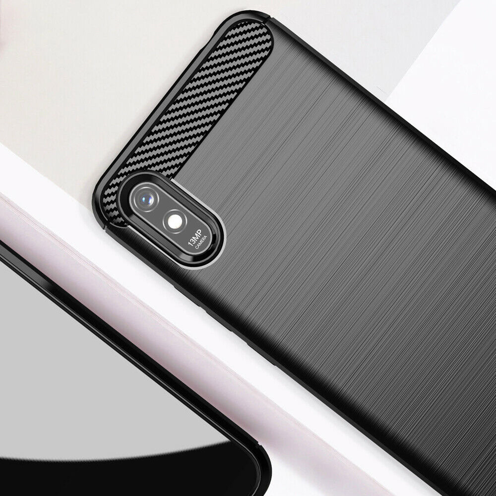 Θήκη για Xiaomi Redmi 9AT / 9A, Techsuit, Carbon, Μαύρο