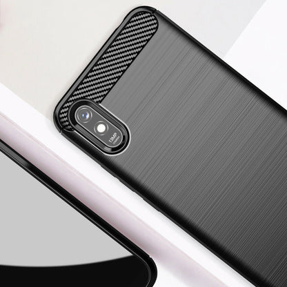 Θήκη για Xiaomi Redmi 9AT / 9A, Techsuit, Carbon, Μαύρο
