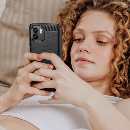 Case for Xiaomi Redmi A2+ / A1+, Techsuit, Carbon, Black
