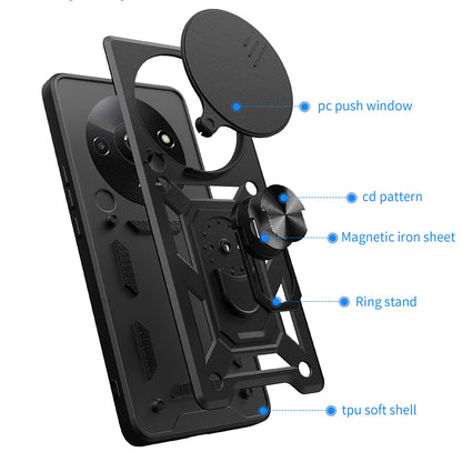 Θήκη για Xiaomi Redmi A3x / A3, Techsuit, CamShield, Μαύρο