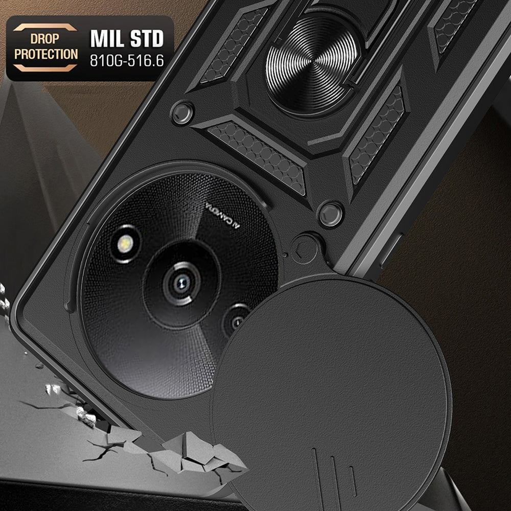 Θήκη για Xiaomi Redmi A3x / A3, Techsuit, CamShield, Μαύρο