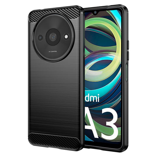 Θήκη για Xiaomi Redmi A3x / A3, Techsuit, Carbon, Μαύρο