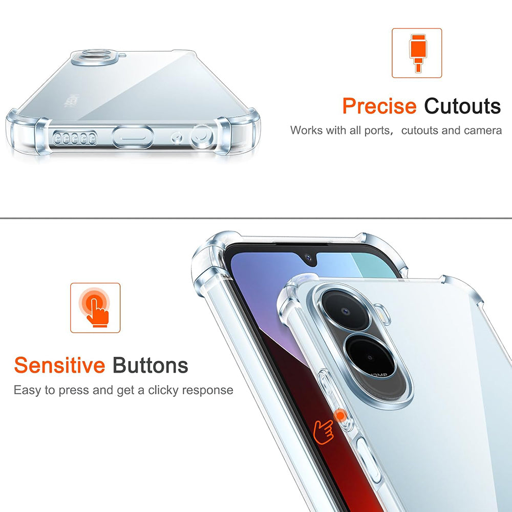 Θήκη για Xiaomi Redmi A7 Pro 4G, Techsuit, Shockproof Clear, Διαφανής