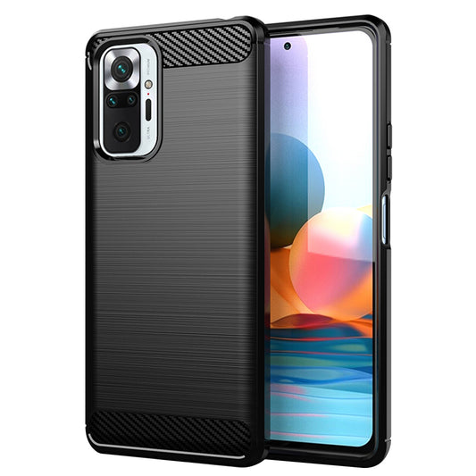 Θήκη για Xiaomi Redmi Note 10 Pro Max / Note 10 Pro, Techsuit, Carbon, Μαύρο