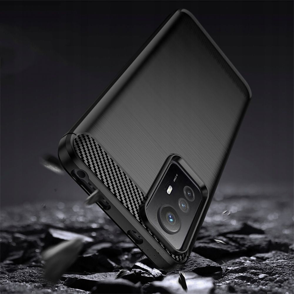 Case for Xiaomi Redmi Note 12S, Techsuit, Carbon, Black