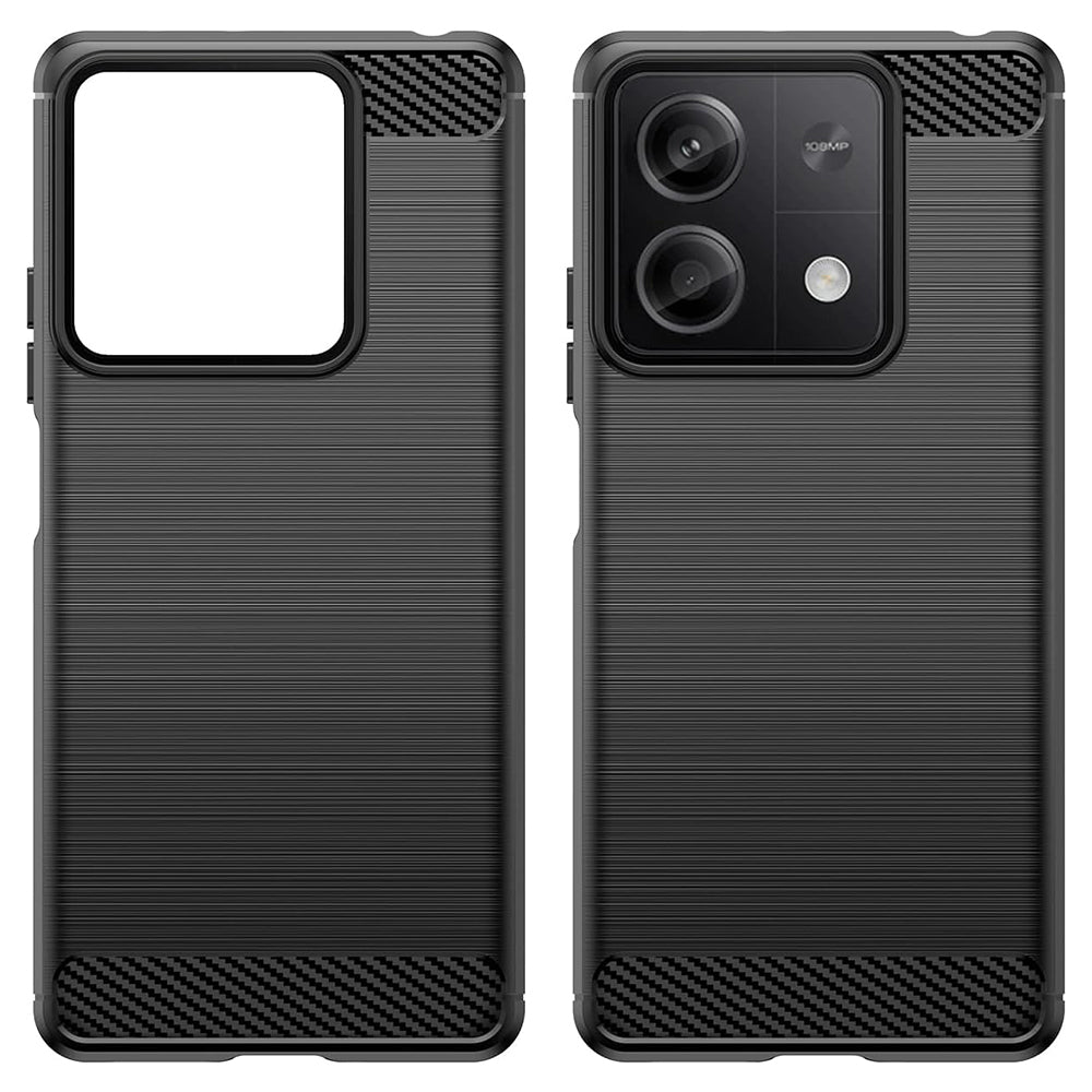Case for Xiaomi Redmi Note 13 4G, Techsuit, Carbon, Black