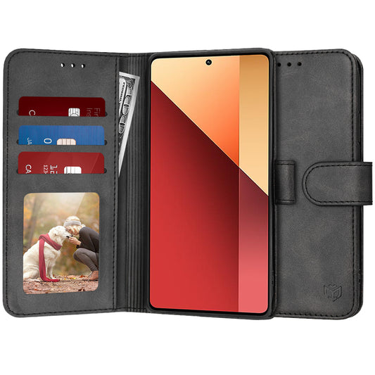 Θήκη για Xiaomi Redmi Note 13 Pro 4G / Poco M6 Pro 4G, Techsuit, Diary Book, Μαύρο