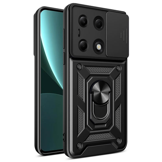 Θήκη για Xiaomi Redmi Note 13 Pro 4G / Poco M6 Pro 4G, Techsuit, CamShield, Μαύρο