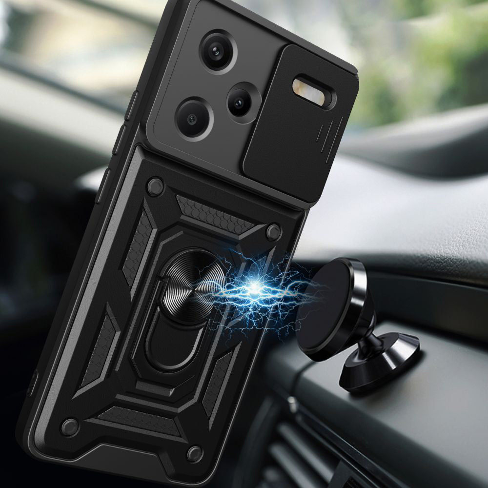 Θήκη για Xiaomi Redmi Note 13 Pro+, Techsuit, CamShield, Μαύρο