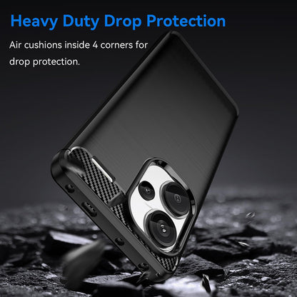 Case for Xiaomi Redmi Note 13 Pro+, Techsuit, Carbon, Black