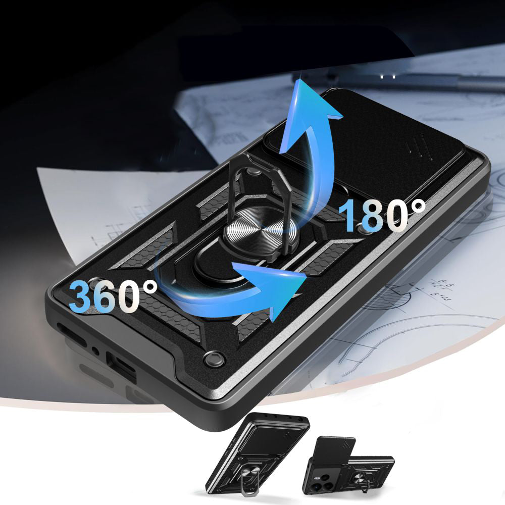 Θήκη για Xiaomi Redmi Note 14 4G (Περιφερειακή), Techsuit, CamShield, Μπλε