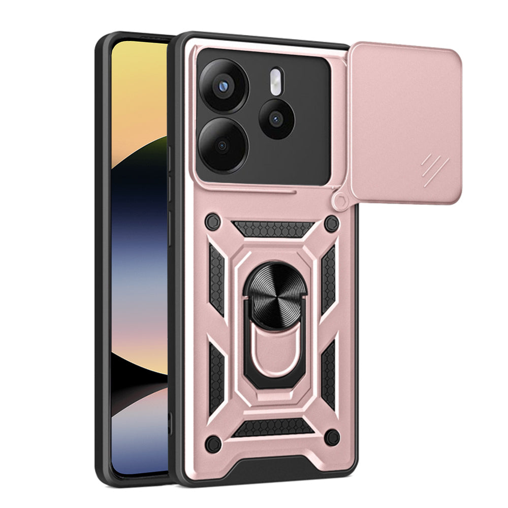 Θήκη για Xiaomi Redmi Note 14 4G (Περιφερειακή), Techsuit, CamShield, Ροζ