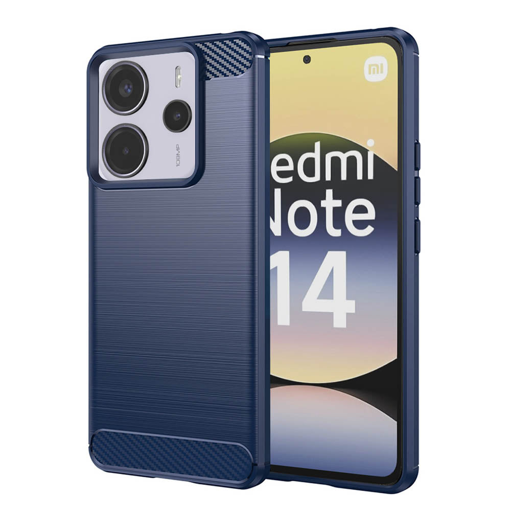 Case for Xiaomi Redmi Note 14 4G (Regional), Techsuit, Carbon, Blue