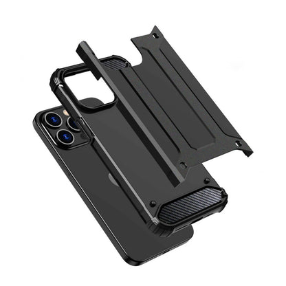 Θήκη για Xiaomi Redmi Note 14 4G (Περιφερειακή), Techsuit, Hybrid Armor, Μαύρη