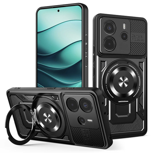 Θήκη για Xiaomi Redmi Note 14 4G (Περιφερειακή), Techsuit, RuggedCam, Μαύρη