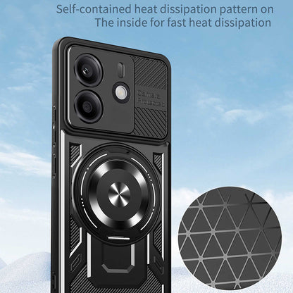 Θήκη για Xiaomi Redmi Note 14 4G (Περιφερειακή), Techsuit, RuggedCam, Μαύρη