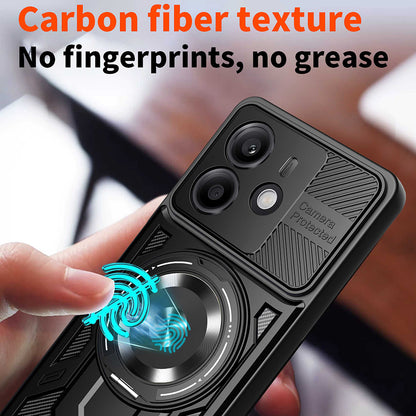 Θήκη για Xiaomi Redmi Note 14 4G (Περιφερειακή), Techsuit, RuggedCam, Μαύρη
