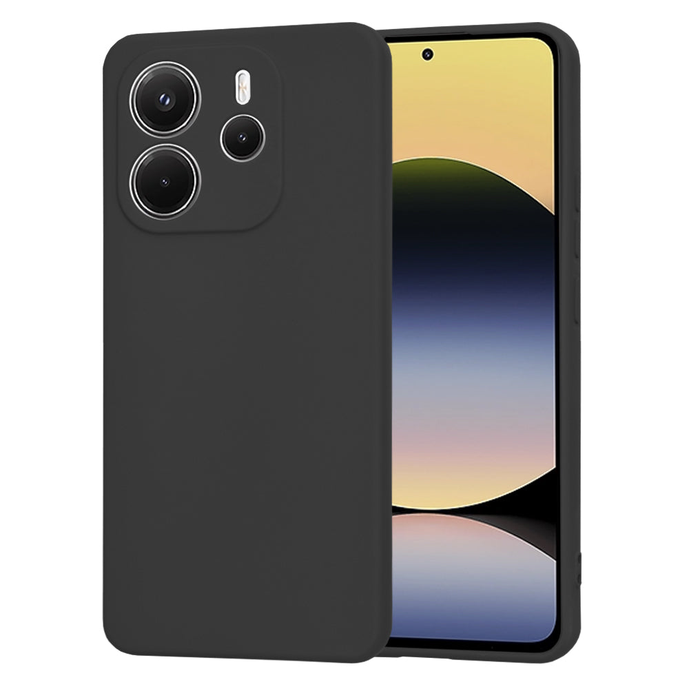 Θήκη για Xiaomi Redmi Note 14 4G (Περιφερειακή), Techsuit, SoftFlex, Μαύρη
