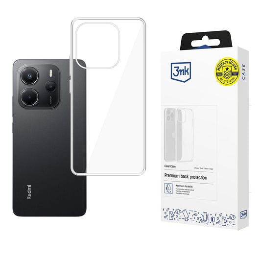 Θήκη για Xiaomi Redmi Note 14 4G (Standard), 3MK, Διαφανής, Διάφανη