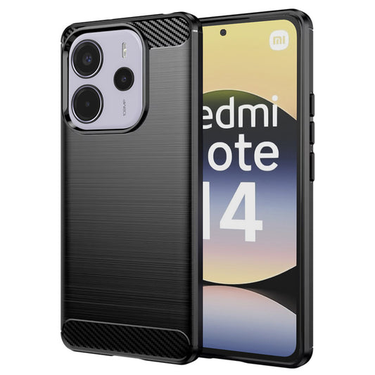 Θήκη για Xiaomi Redmi Note 14 4G (Standard), Techsuit, Carbon, Μαύρο