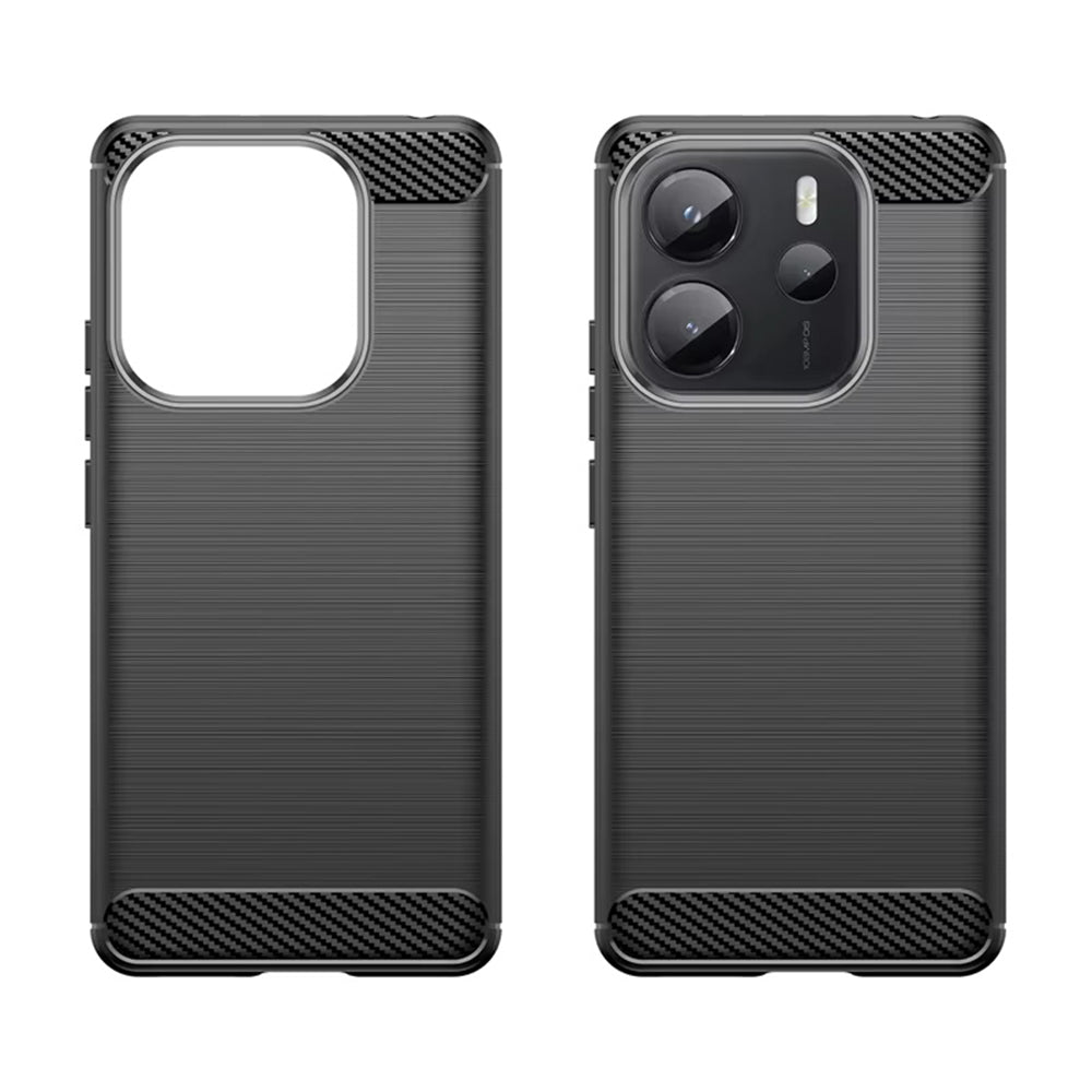 Θήκη για Xiaomi Redmi Note 14 4G (Standard), Techsuit, Carbon, Μαύρο