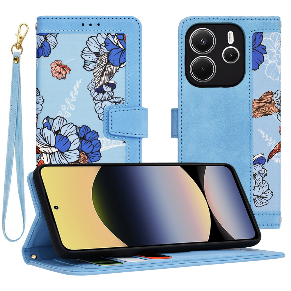 Θήκη για Xiaomi Redmi Note 14 4G (Standard), Techsuit, FlipCraft, Μπλε