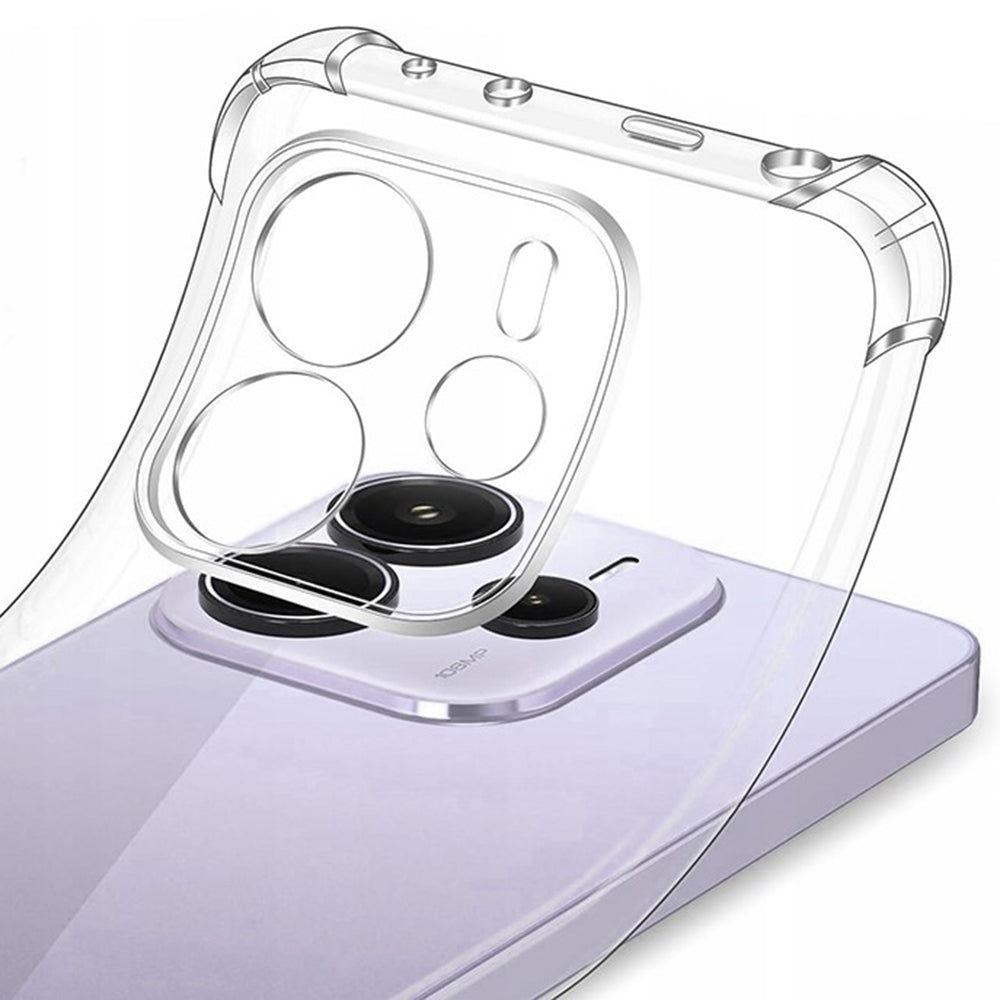 Case for Xiaomi Redmi Note 14 4G (Standard), Techsuit, Shockproof Clear, Transparent