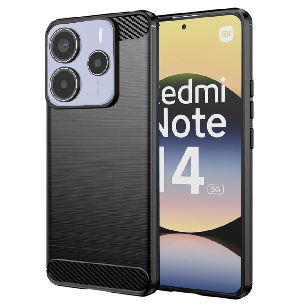 Θήκη για Xiaomi Redmi Note 14 5G, Techsuit, Carbon, Μαύρο