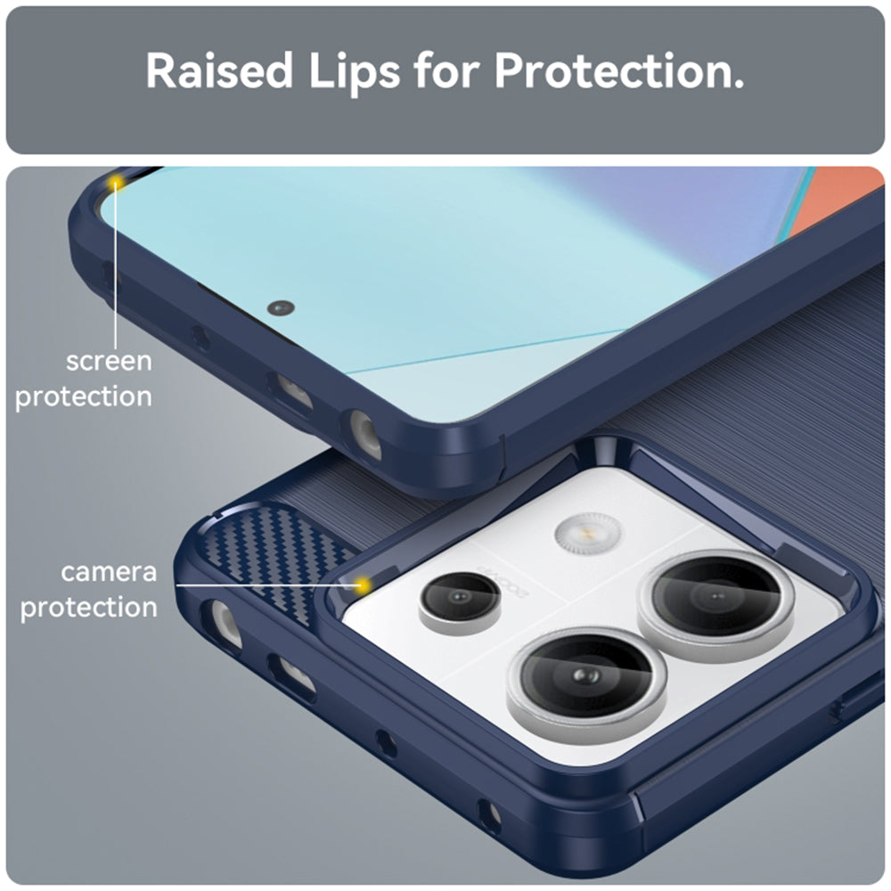 Θήκη για Xiaomi Redmi Note 14 5G, Techsuit, Carbon, Μαύρο