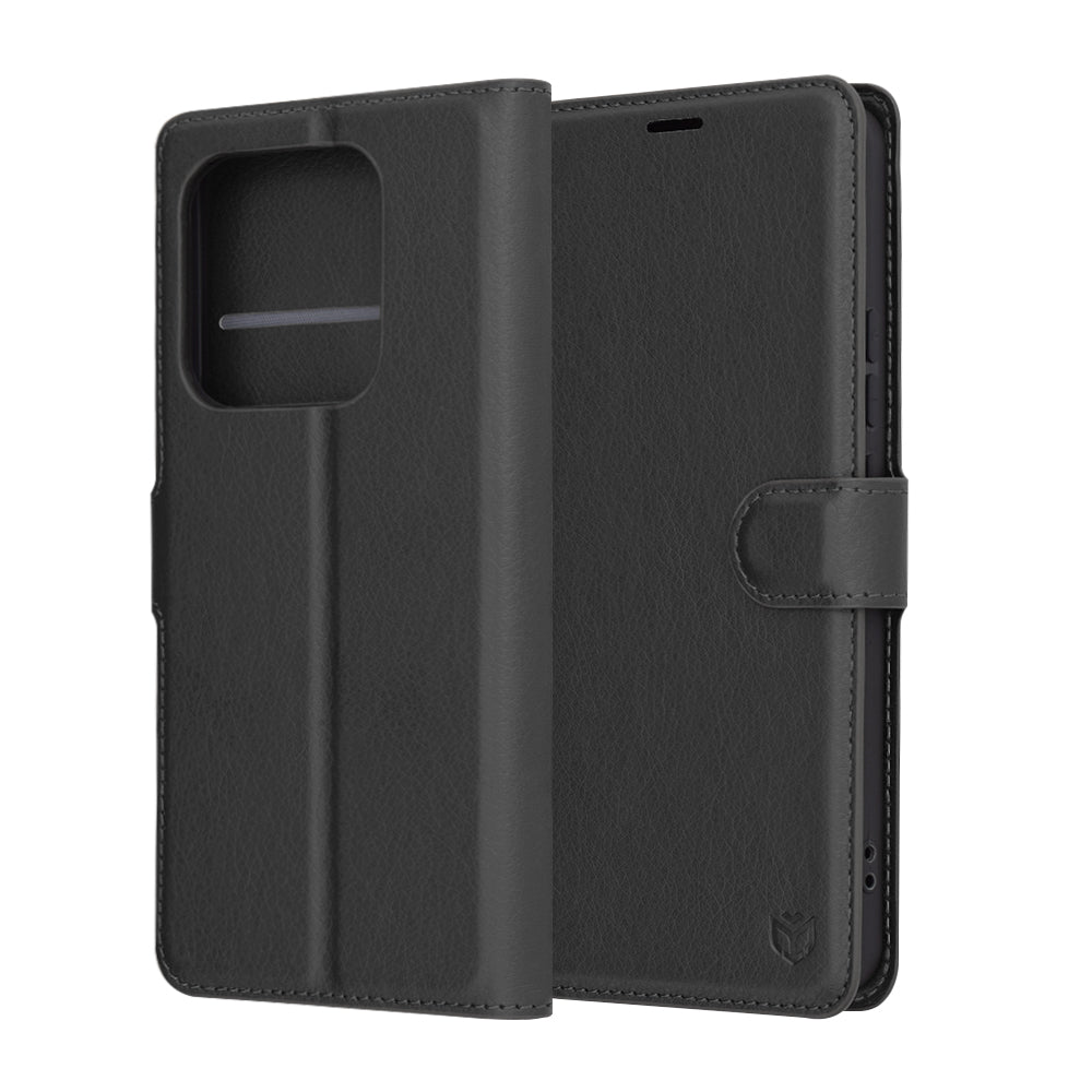 Θήκη για Xiaomi Redmi Note 14 5G, Techsuit, Leather Folio, Μαύρο