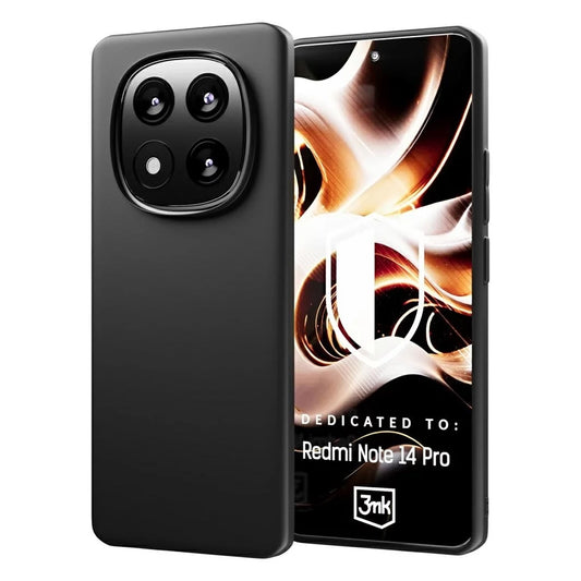 Θήκη για Xiaomi Redmi Note 14 Pro 4G, 3MK, Μαύρο Ματ