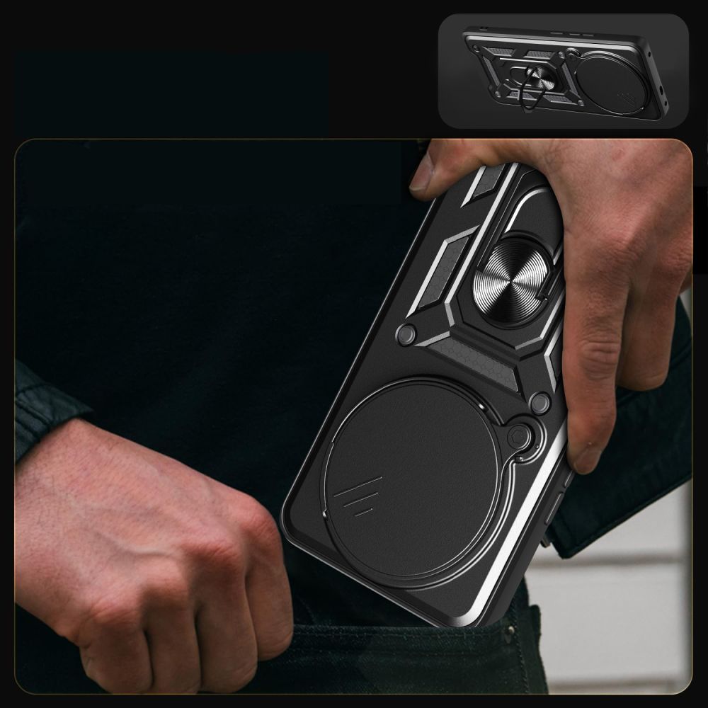 Θήκη για Xiaomi Redmi Note 14 Pro 4G, Techsuit, CamShield, Μαύρο