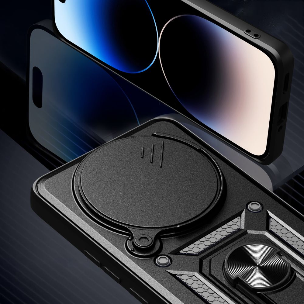 Θήκη για Xiaomi Redmi Note 14 Pro 4G, Techsuit, CamShield, Μαύρο