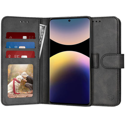 Θήκη για Xiaomi Redmi Note 14 Pro+ 5G, Techsuit, Diary Book, Μαύρη
