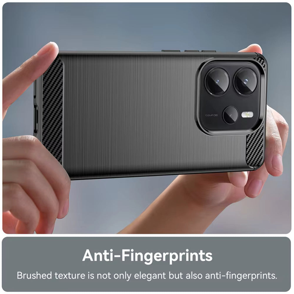 Case for Xiaomi Redmi Note 14S, Techsuit, Carbon, Black