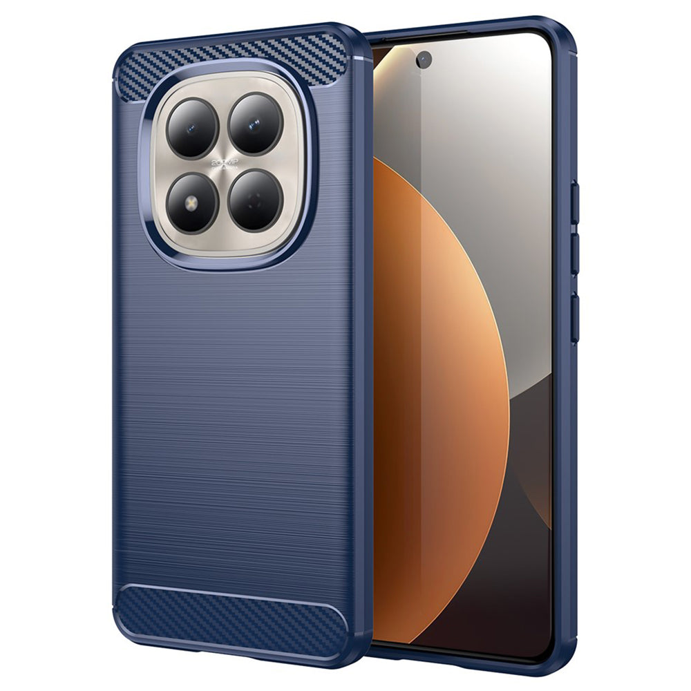 Θήκη για Xiaomi Redmi Note 15 Pro 4G, Techsuit, Καρμπόν, Μπλε