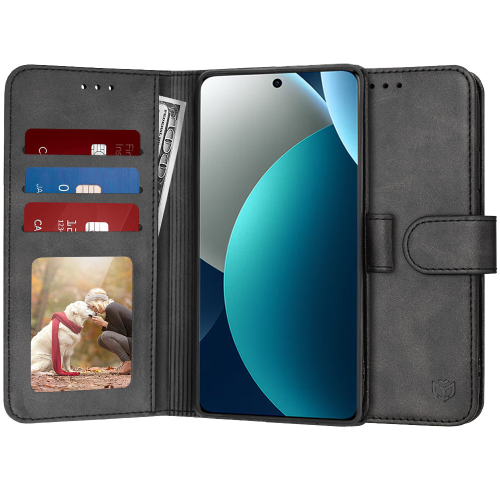 Θήκη για Xiaomi Redmi Note 15 Pro 4G, Techsuit, Diary Book, Μαύρη