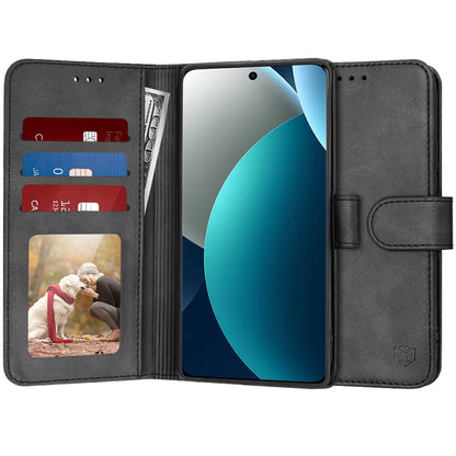 Θήκη για Xiaomi Redmi Note 15 Pro 4G, Techsuit, Diary Book, Μαύρη