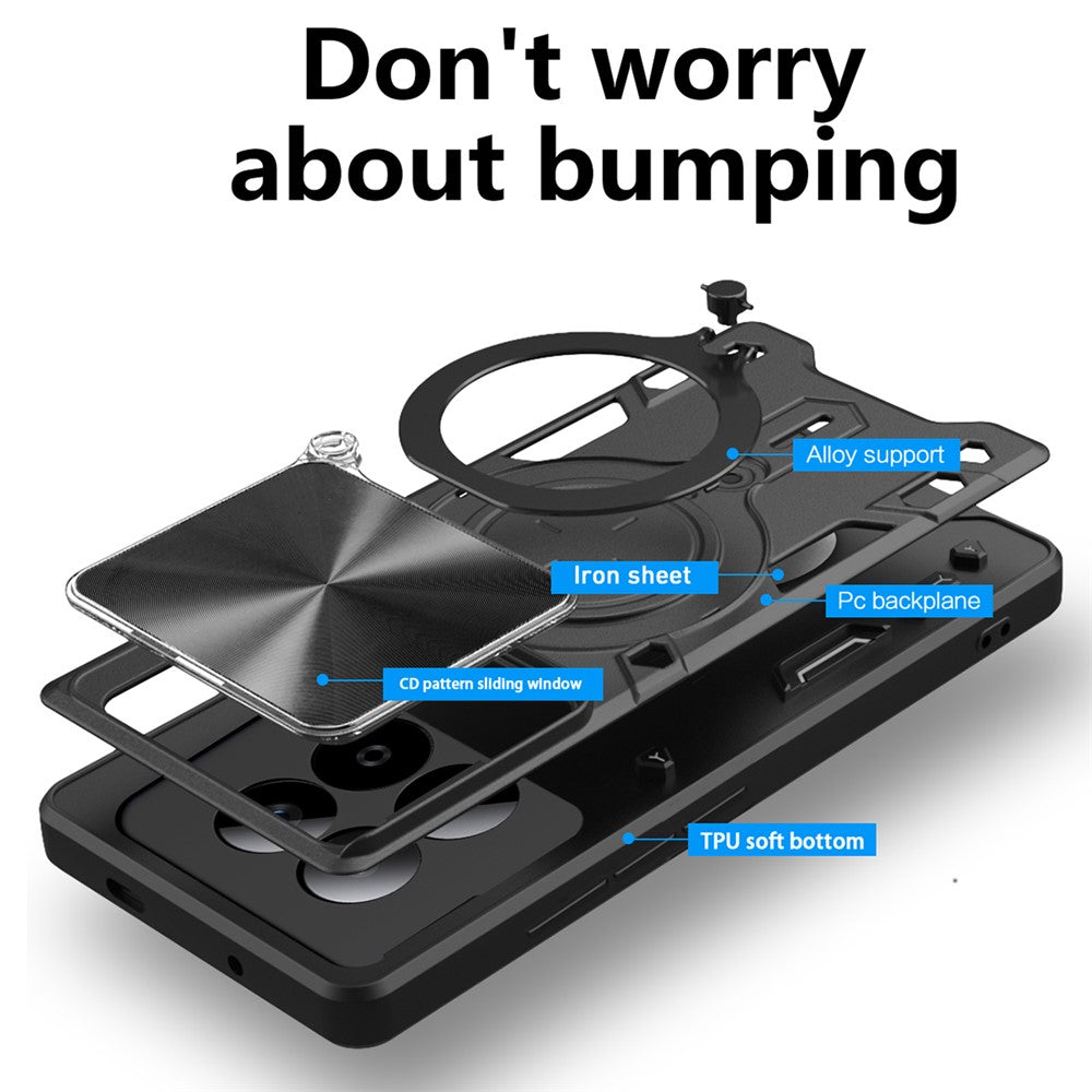 Θήκη για Xiaomi Redmi Note 15 Pro 5G, Techsuit, CamGuard Pro, Μωβ