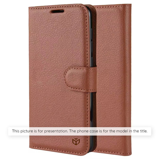 Θήκη για Xiaomi Redmi Note 15 Pro 5G, Techsuit, Leather Folio, Καφέ