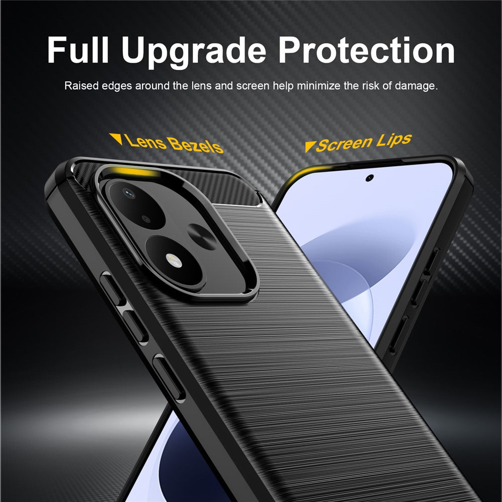 Θήκη για Xiaomi Redmi Note 17 4G / Note 17 5G, Techsuit, Carbon, Μαύρη