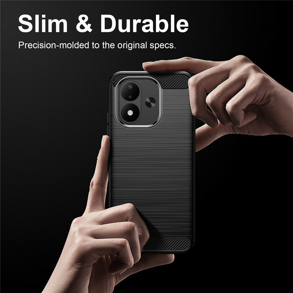 Θήκη για Xiaomi Redmi Note 17 4G / Note 17 5G, Techsuit, Carbon, Μαύρη