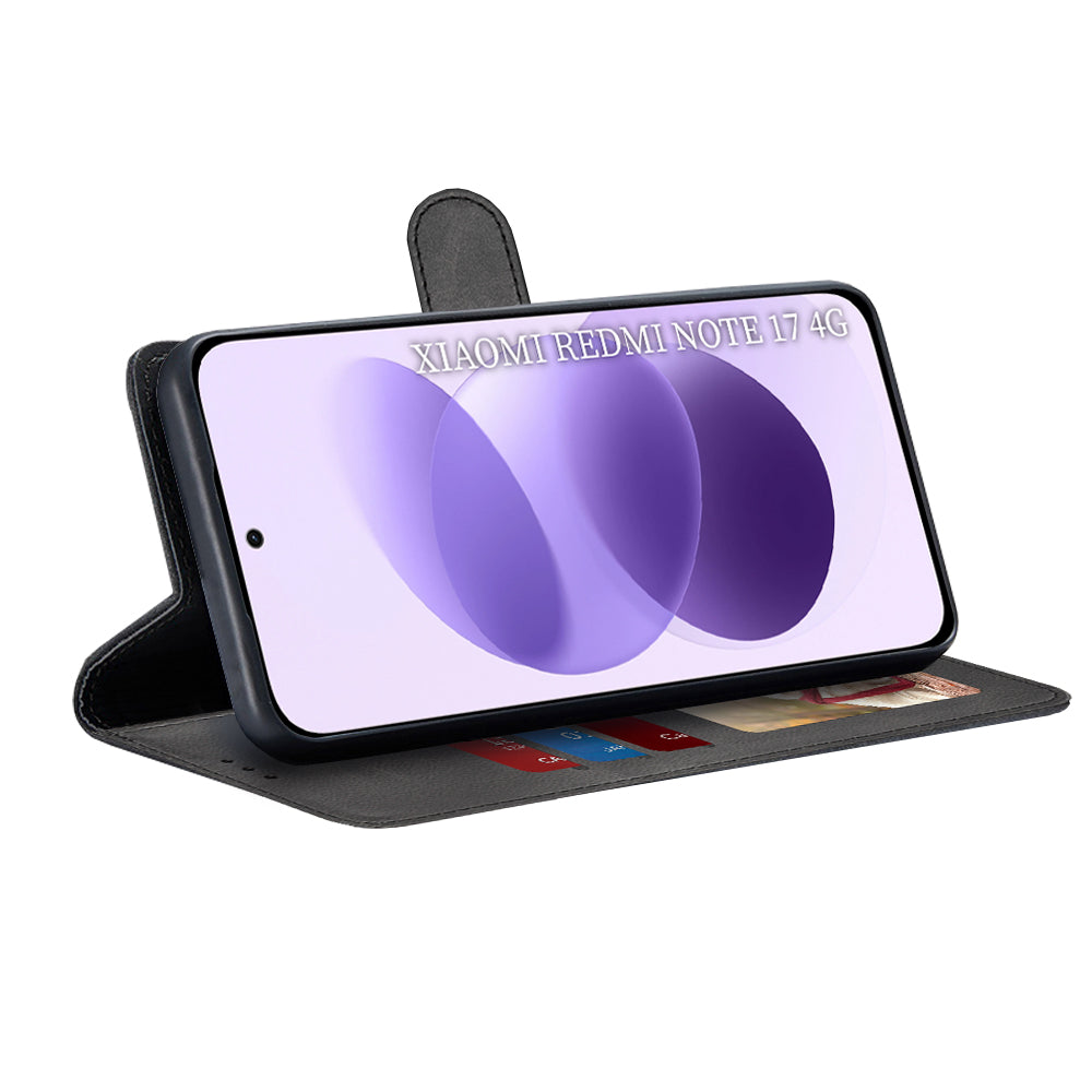 Θήκη για Xiaomi Redmi Note 17 4G / Note 17 5G, Techsuit, Diary Book, Μαύρη