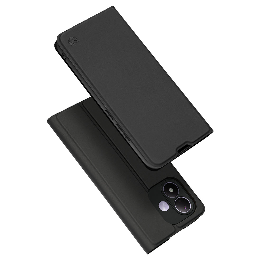 Θήκη για Xiaomi Redmi Note 17 4G / Note 17 5G, Techsuit, Magskin Book, Μαύρη