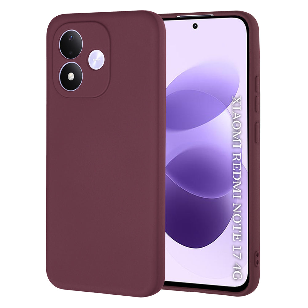 Θήκη για Xiaomi Redmi Note 17 4G / Note 17 5G, Techsuit, SoftFlex, Μπορντό