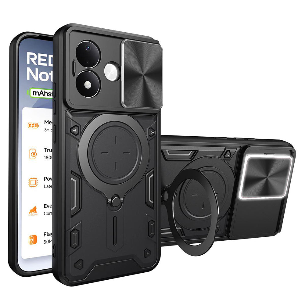Case for Xiaomi Redmi Note 17 Pro, Techsuit, CamGuard Pro, Black