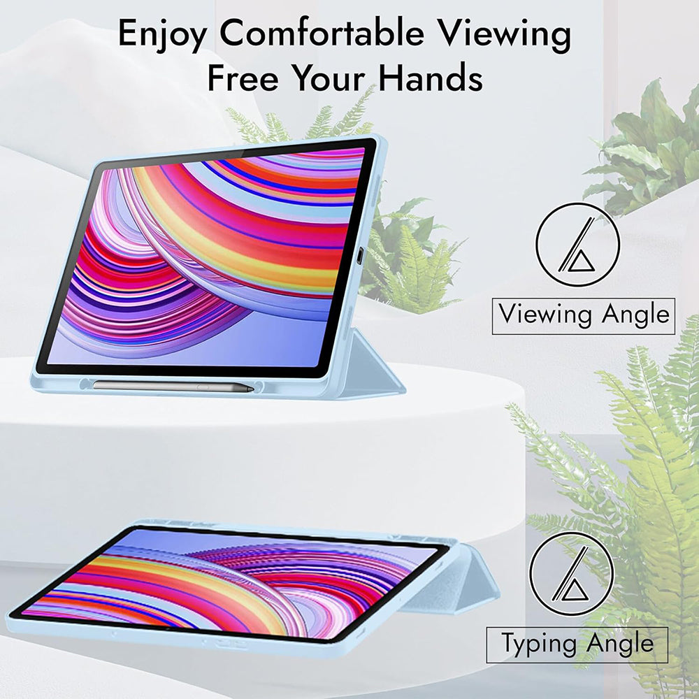 Θήκη για Xiaomi Redmi Pad 2 Pro, Techsuit, Flex Trifold, Μπλε